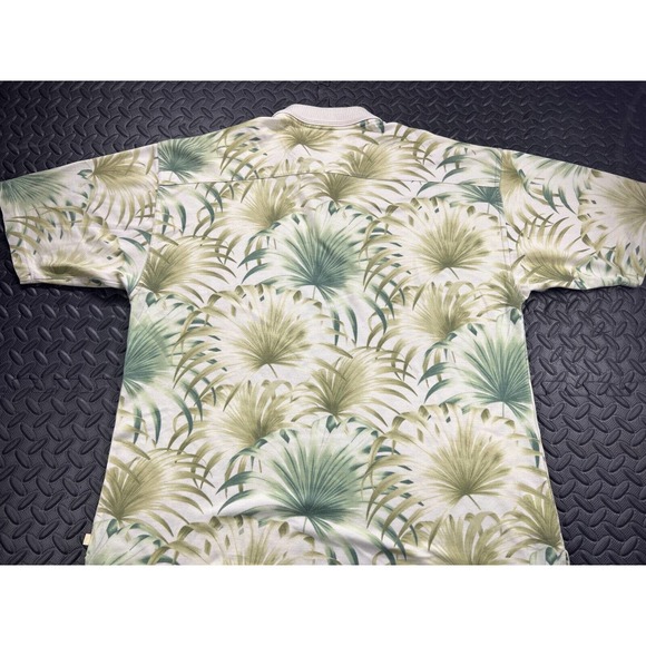 Tommy Bahama Shirt Adult Extra Large Button Up Beige Floral Hawaiian Camp Men's - Picture 12 of 12